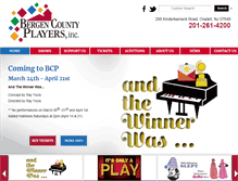 Tablet Screenshot of bcplayers.org